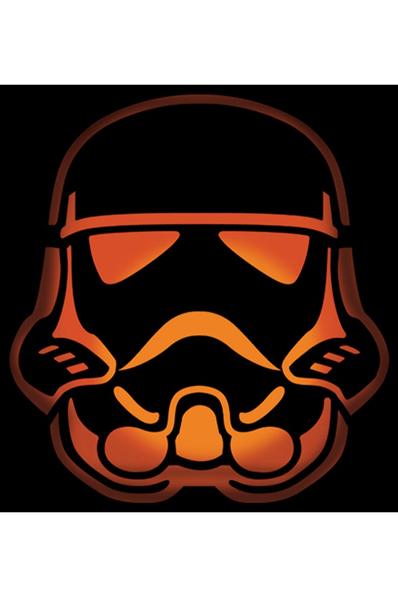 Boy's Star Wars A New Hope Halloween Stormtrooper Pumpkin  Graphic T-Shirt, Alternate, color, Black