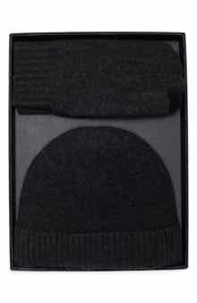 Wool & Cashmere Beanie & Touchscreen Gloves Set