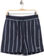 Les Deux Lawson Stripe Cotton Drawstring Shorts