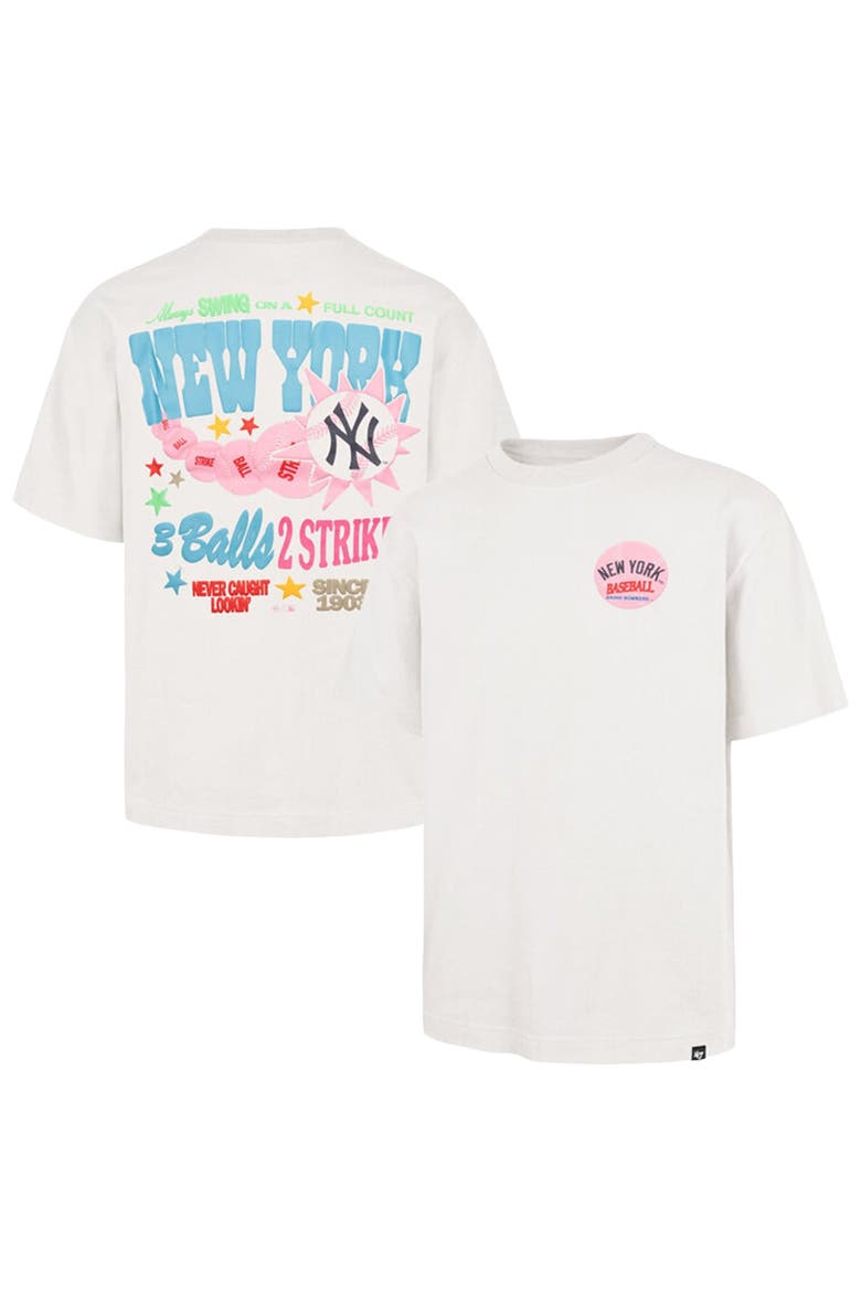 Unisex '47  Cream New York Yankees Turnpike Chuck Foundation T-Shirt, Main, color, Cream