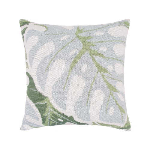 Rightside Designs Monstera Knit Throw Pillow For Tropical Botanical Bed Or Sofa Décor In Green