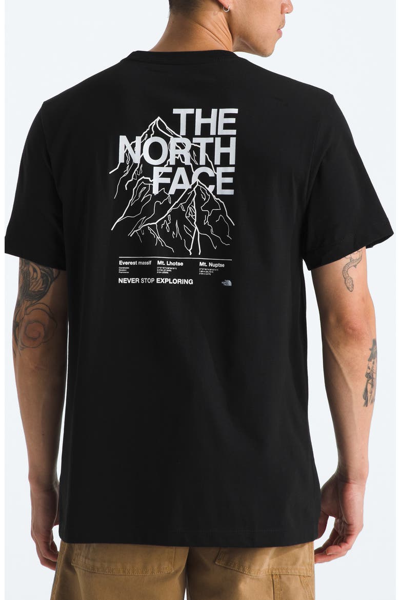 Evolution Half Dome Mountain Graphic T-Shirt, Alternate, color, TNF BLACK