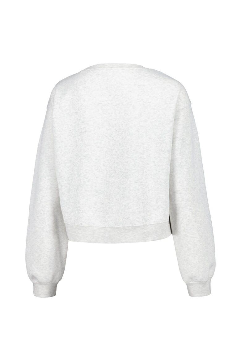 Women's ZooZatz Oatmeal Tennessee Volunteers Core Chenille Cropped Pullover Sweatshirt, Alternate, color, Oatmeal