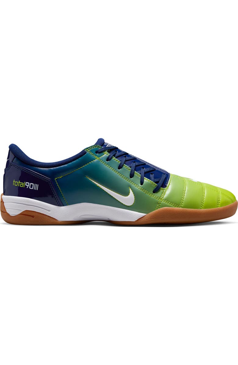 Nike Total 90 PRM Soccer Sneaker, Alternate, color, Blue Void/ White/ Atomic Green
