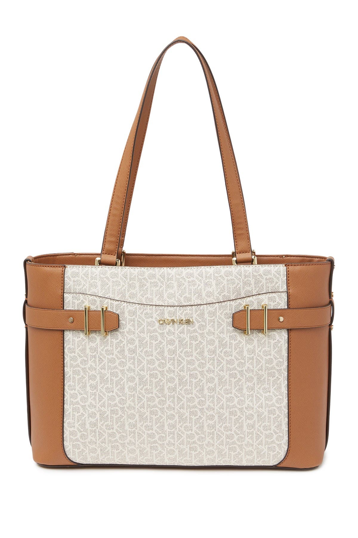Calvin Klein Saffiano Tote, Main, color, 