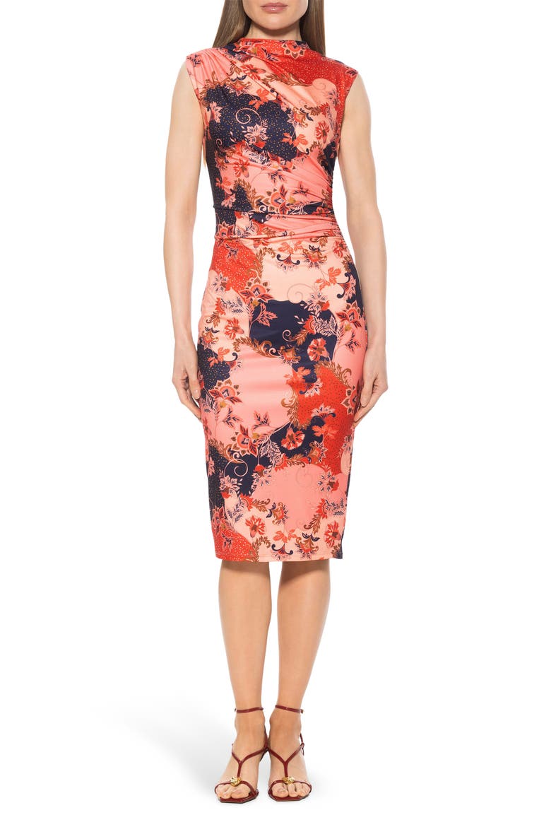 Jan Bodycon Dress, Main, color, PINK PAISLEY