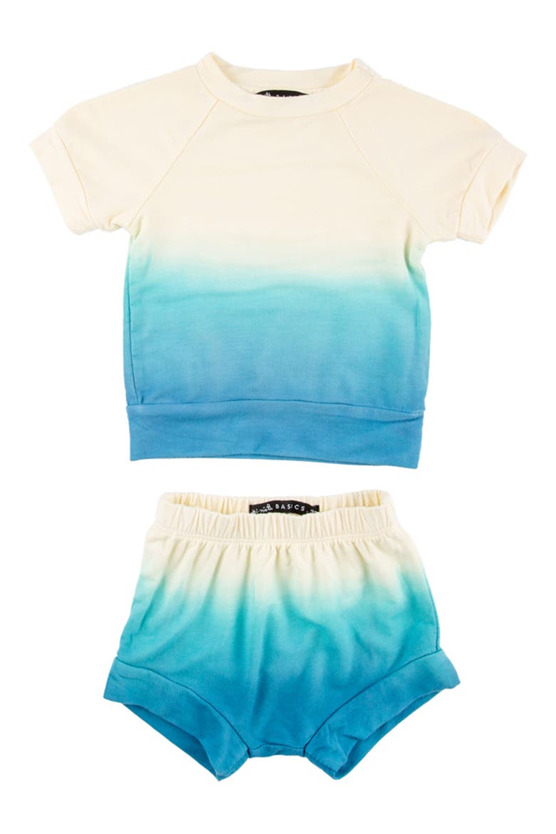 Carlo Ombré T-Shirt & Shorts Set, Main, color, HONOLULU