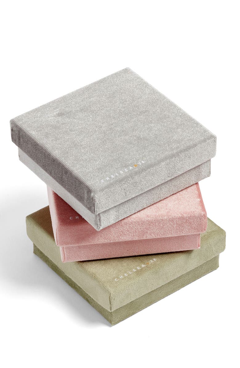 Chelsea28 Set of 2 Demi Fine Mommy & Me Crystal Puzzle Pendant Necklaces, Alternate, color, Clear- Gold