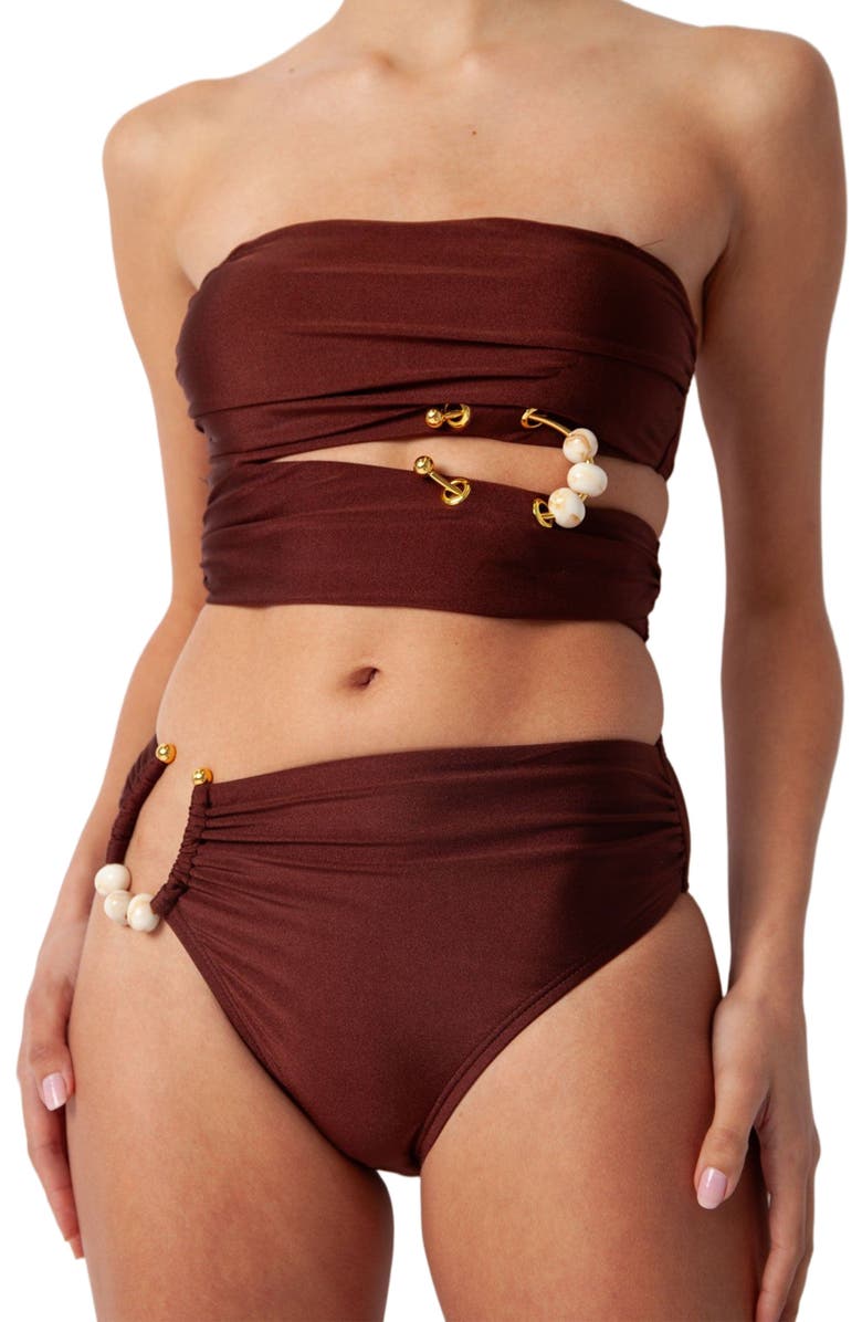 Villa Fresca Amara Bikini Swim Bottoms, Alternate, color, 