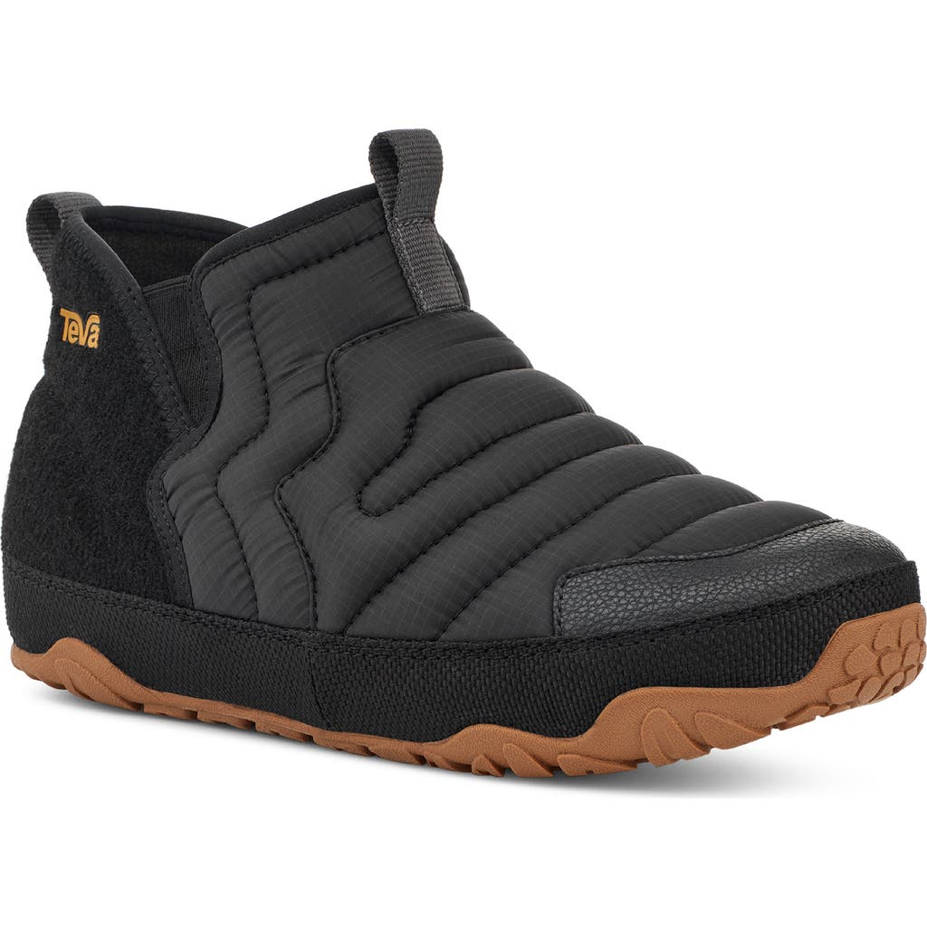 Teva Reember Terrain Quilted Mid Slipper In Black