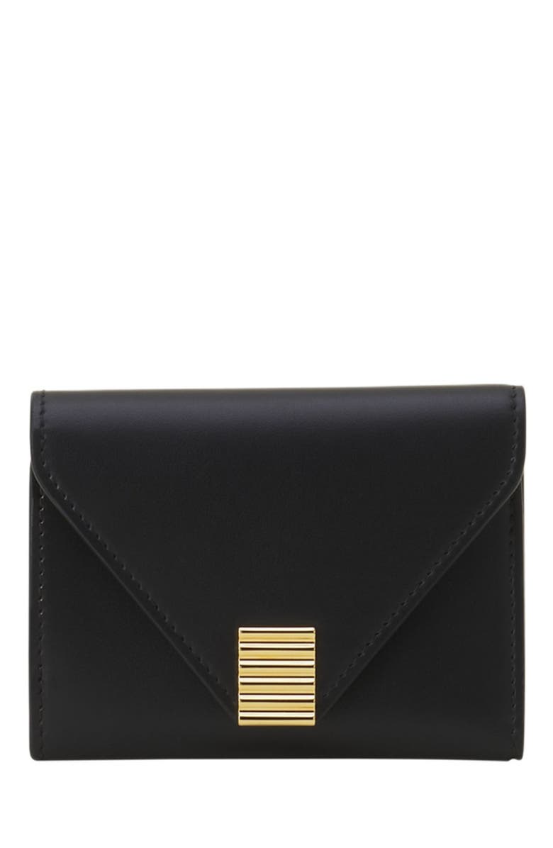 Lanvin Concerto Arpège Leather Wallet, Main, color, Black