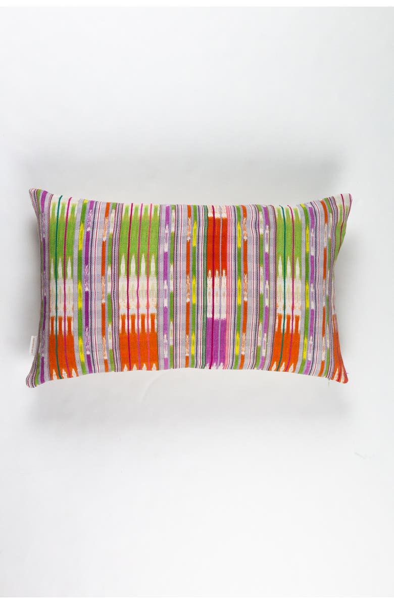 Archive New York Vintage Handwoven Tie Dye Ikat Multi Pillow, Alternate, color, Multi