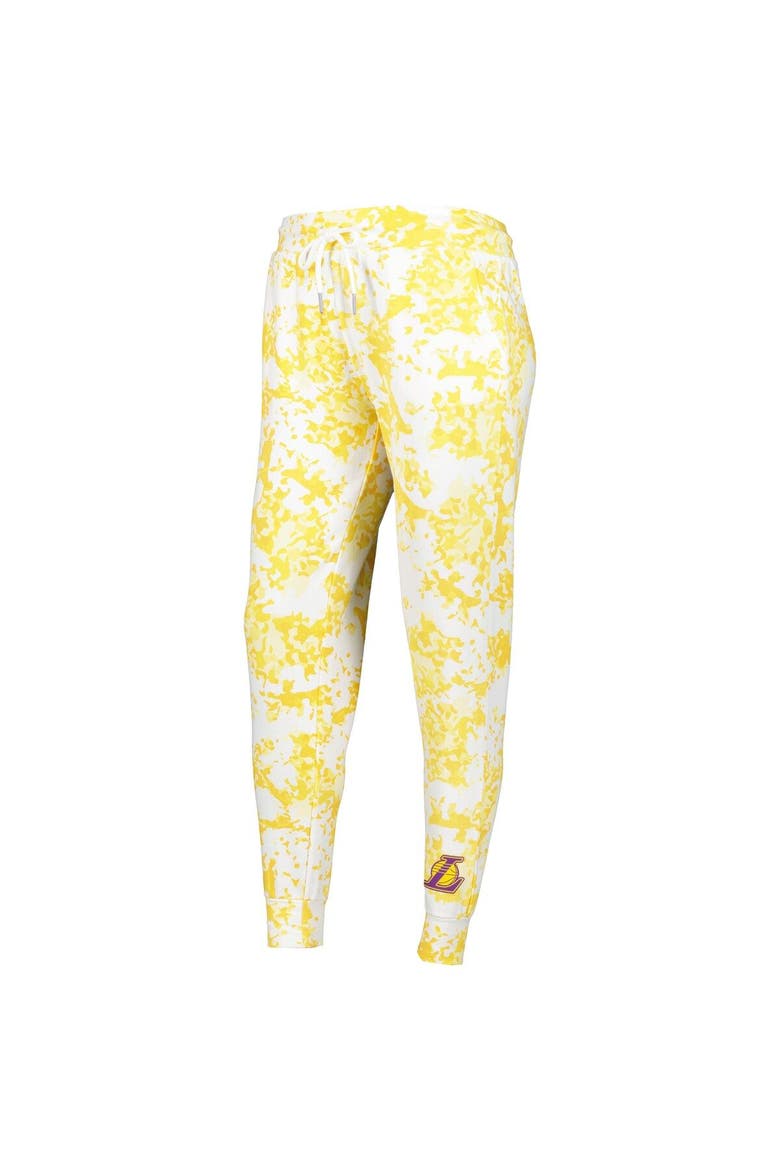 Women's Lusso Gold Los Angeles Lakers Melissa Tri-Blend Jogger Pants, Alternate, color, Gold