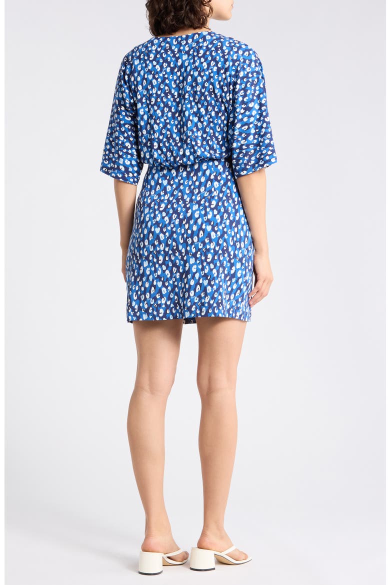Adalyn Dolman Sleeve Twist Front Minidress, Alternate, color, STAR LIGHT NAVY