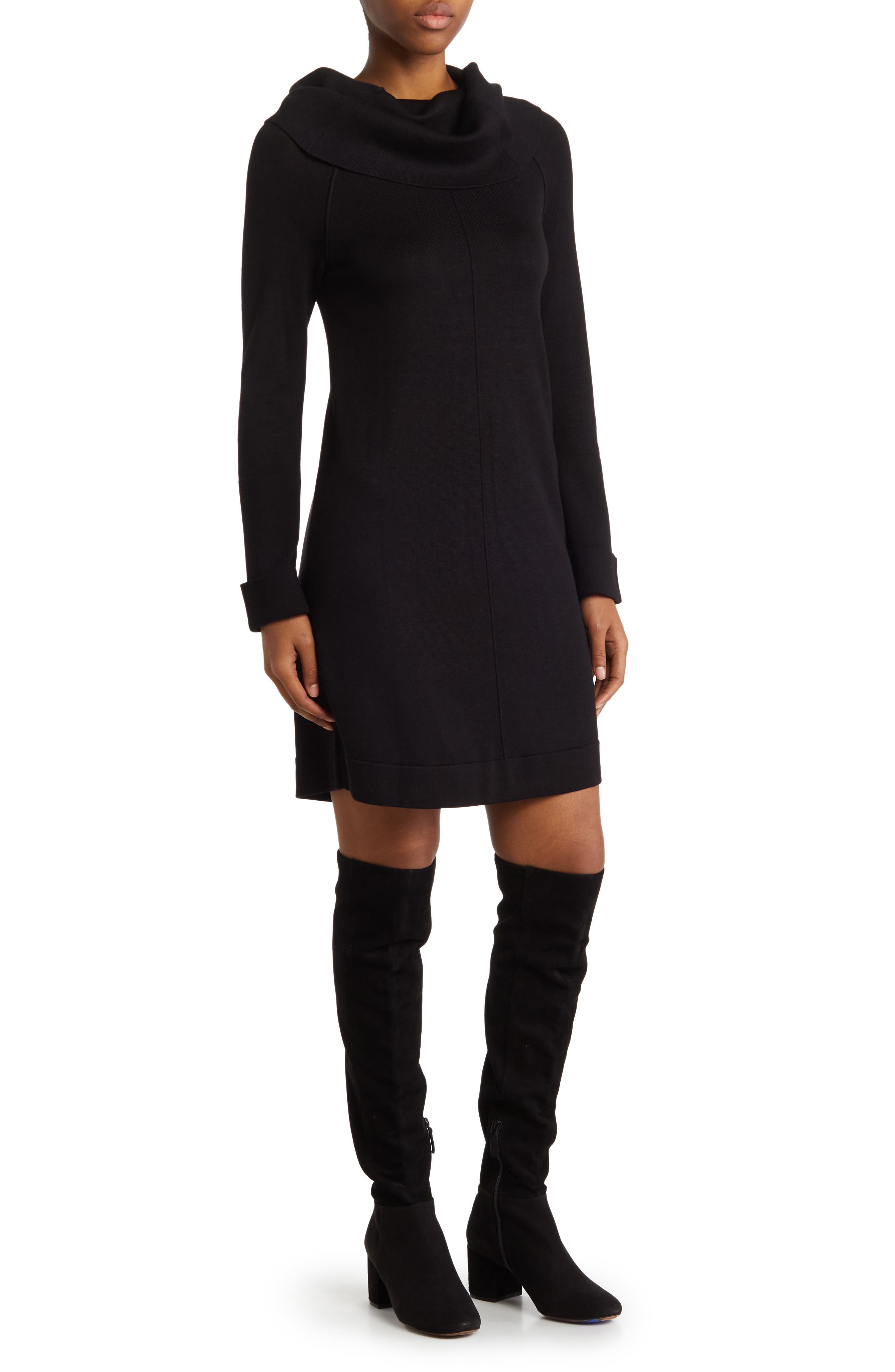Vince Camuto Cowl Neck Sweater Dress