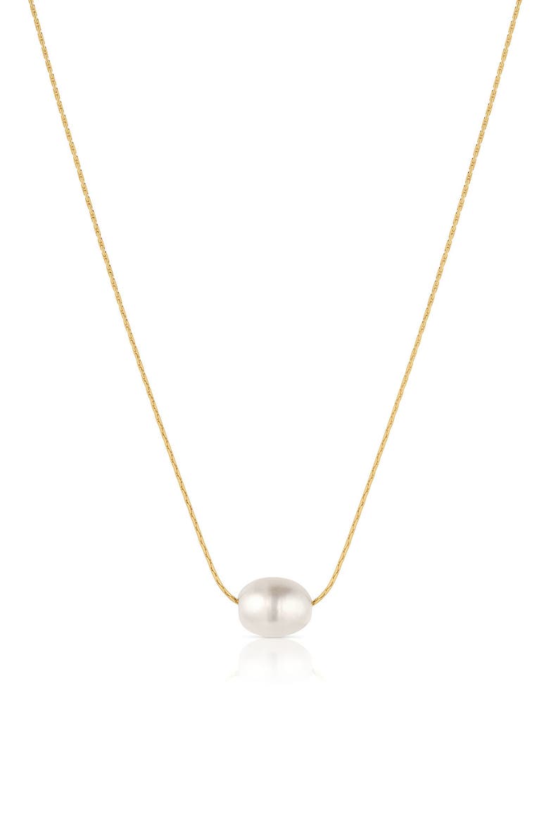 Isla Pearl Necklace, Main, color, 14K GOLD PLATED