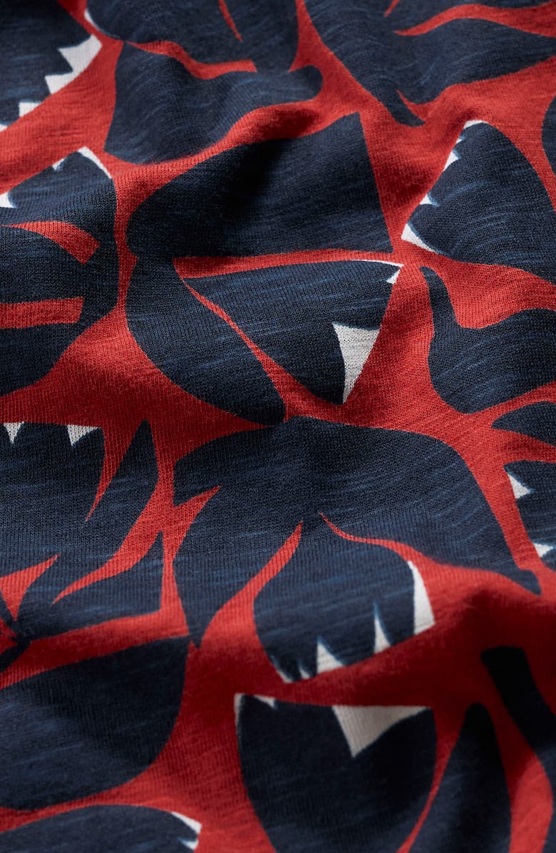 Seasalt Cornwall Mainland Floral Organic Cotton Jersey Midi Shirtdress, Alternate, color, Floral Cutout Dark Cinnamon