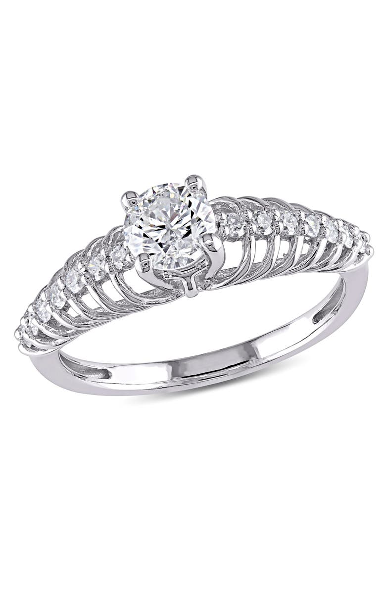 Julianna B. 3/4 CTTW Diamond Promise Ring 14k, Main, color, 14K White Gold
