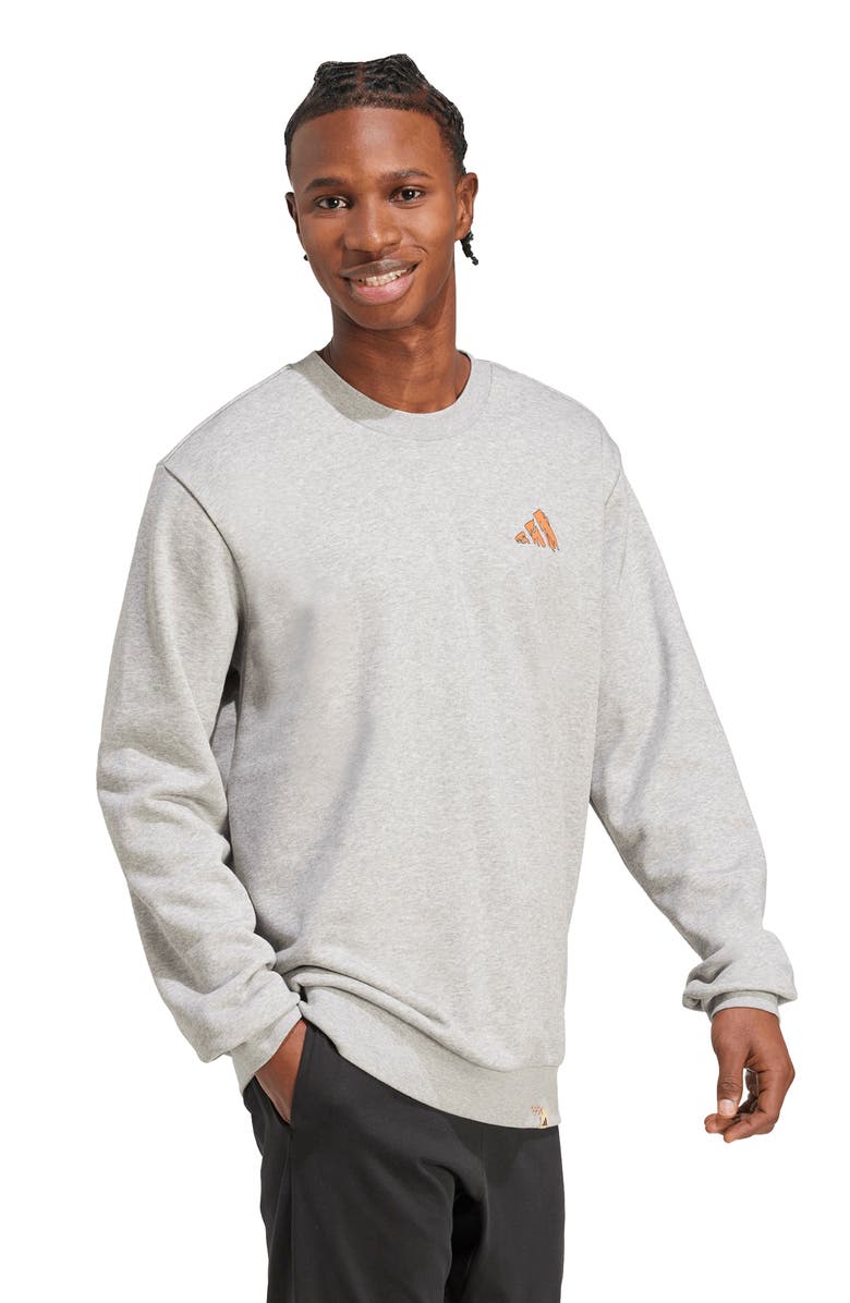 adidas Graphic Hike Sweatshirt, Alternate, color, Medium Grey Heather
