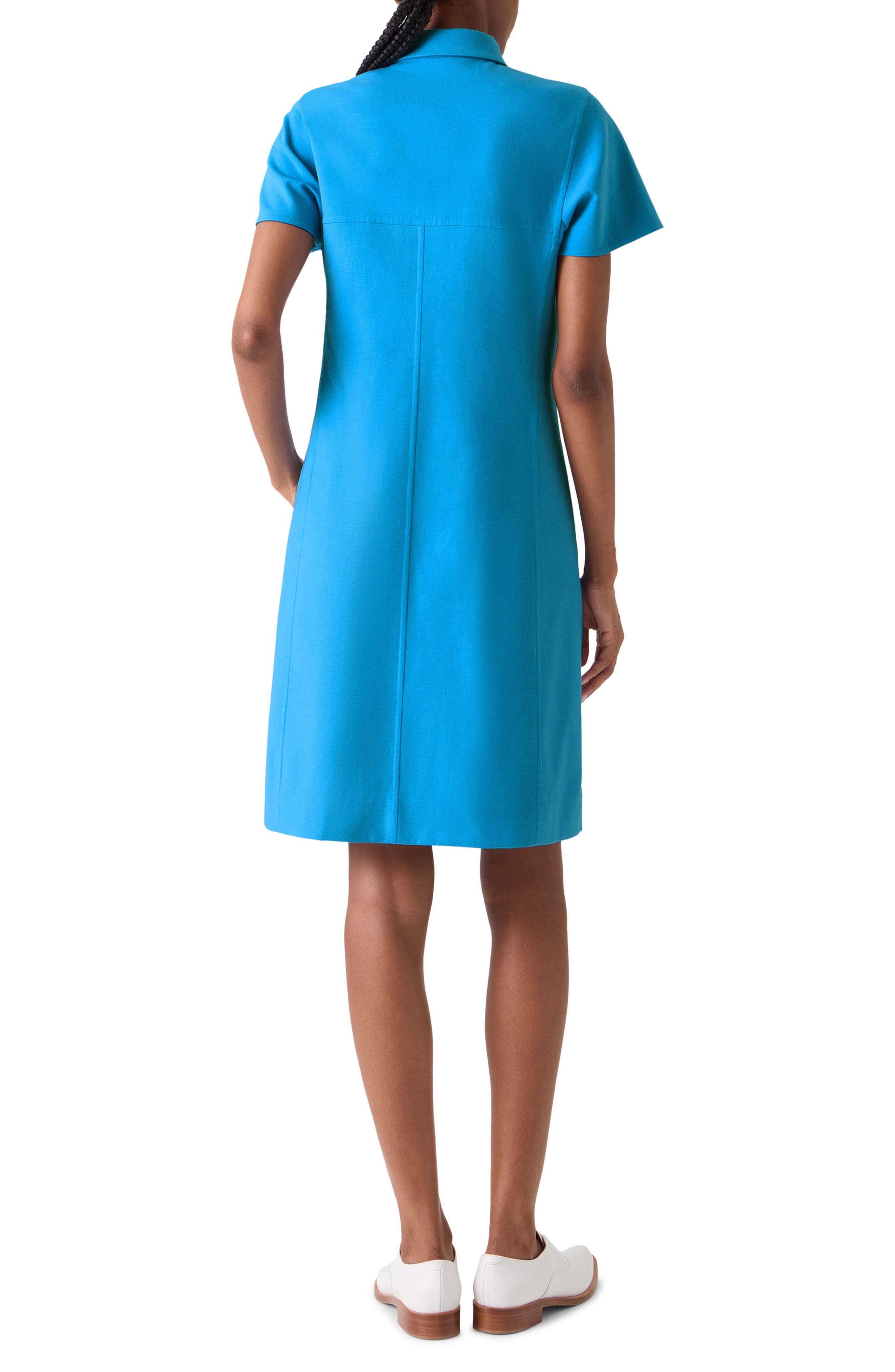 Cotton & Silk Blend Double Face Polo Dress - image 2