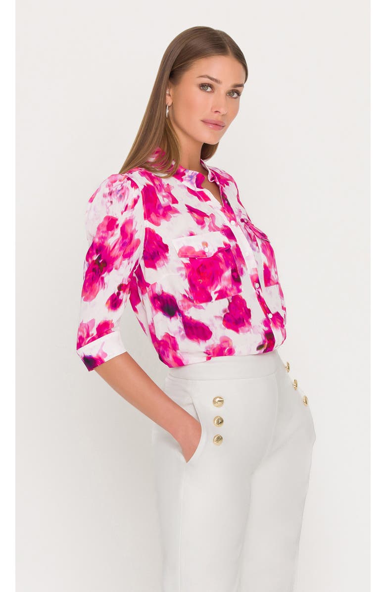 Generation Love Bardot Floral Shirt, Alternate, color, Floral, White