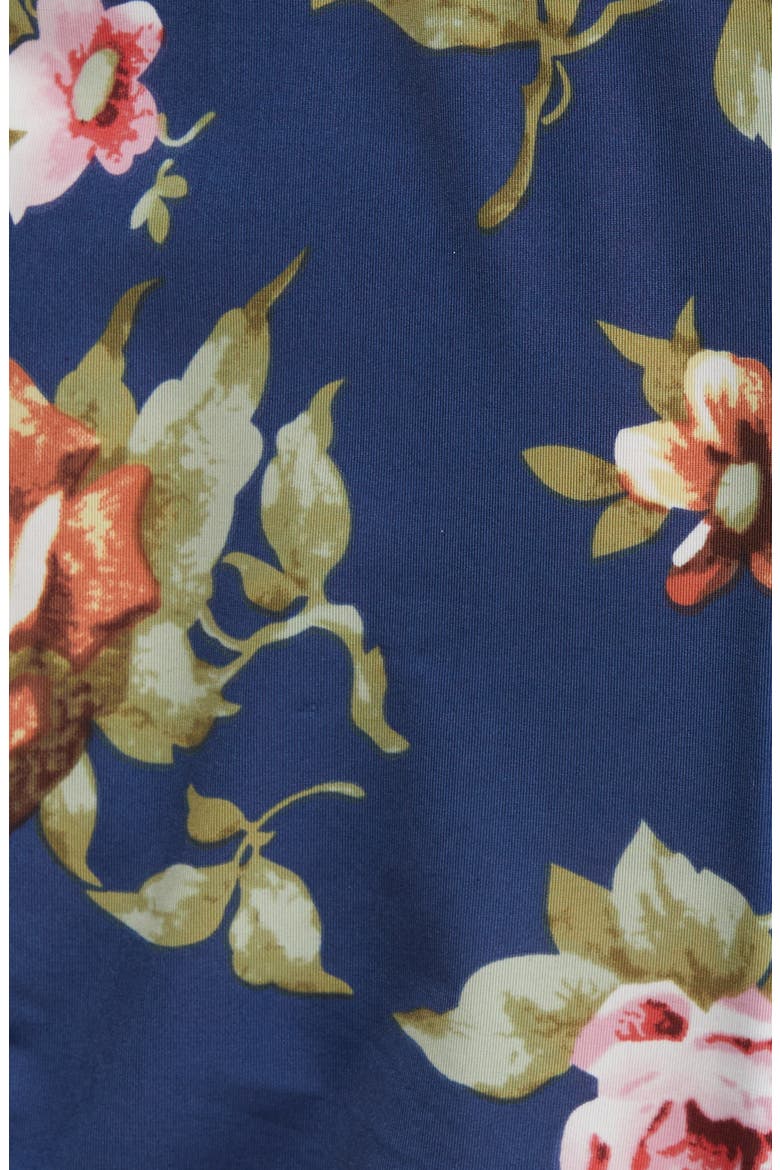 Naeva Floral Print Lacy Teddy, Alternate, color, ESTATE BLUE SCATTERED ROS