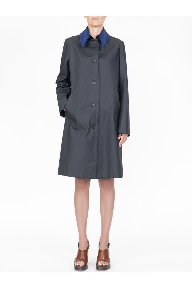 Alaine Water resistant canvas coat, Alternate, color, Navy