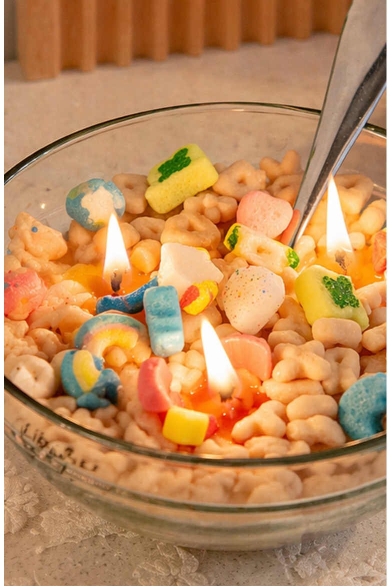 Lucky Charms Cereal Candle 2.0, Alternate, color, Off-white / Multicolor