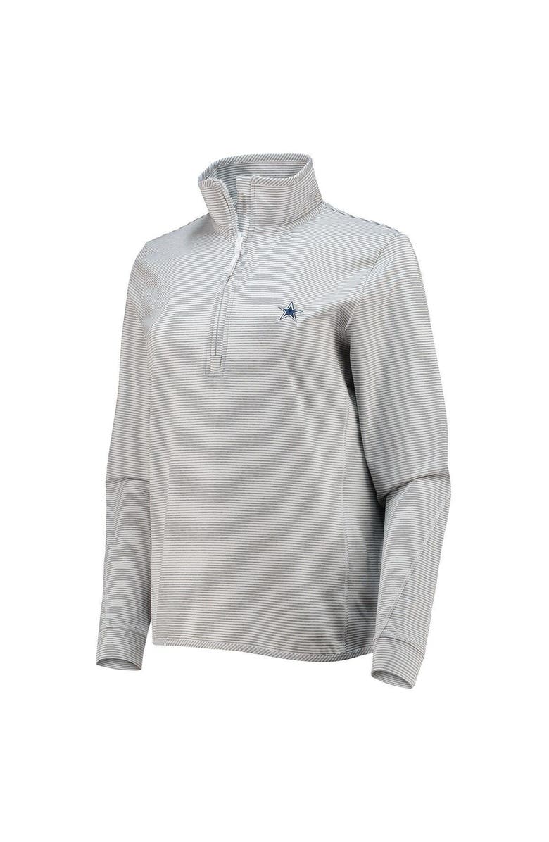 vineyard vines Women's Vineyard Vines Heather Gray Dallas Cowboys Sankaty Shep Half-Zip Pullover Top, Alternate, color, 