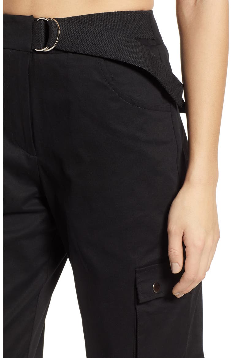 Aliyah Cargo Pants, Alternate, color, BLACK