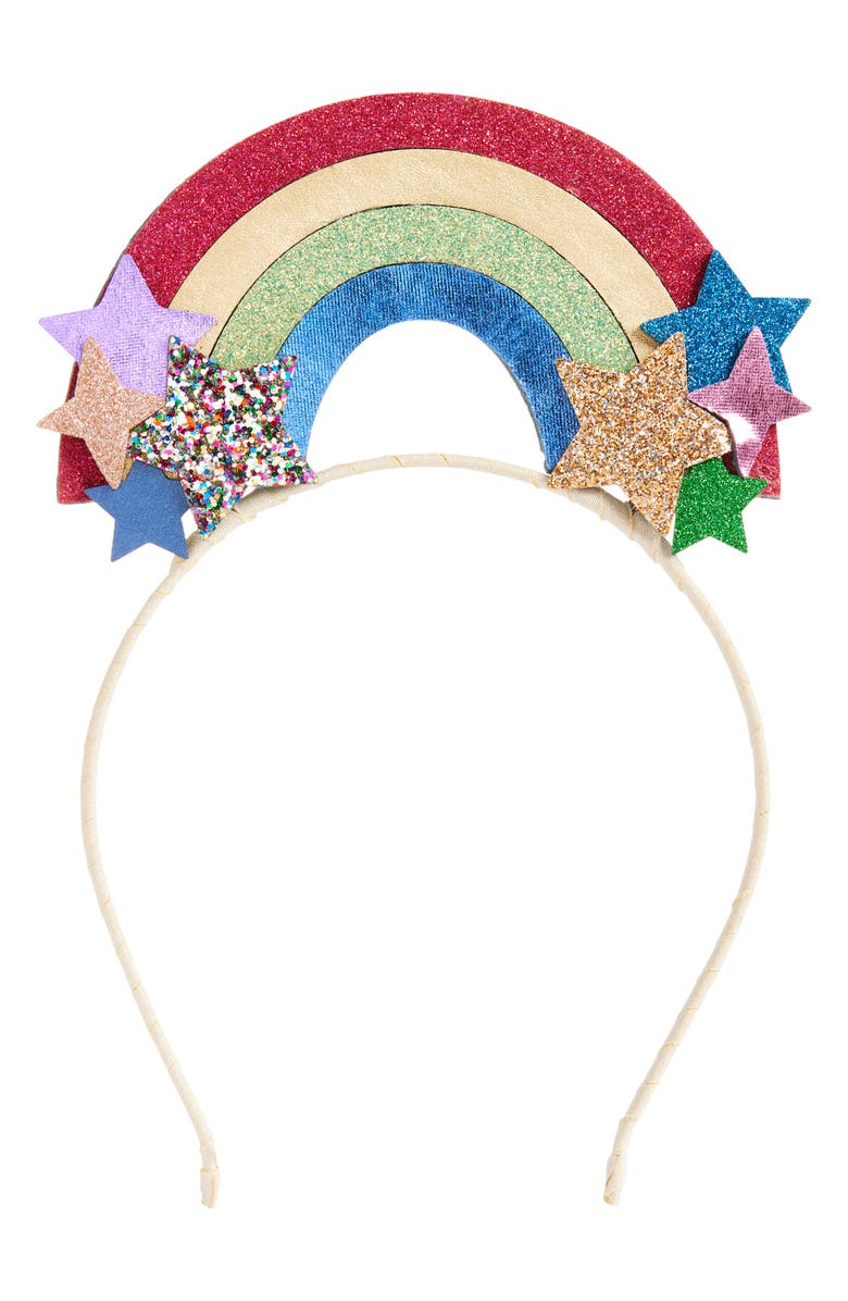 Mimi & Lula Kids' Rainbow Headband, Main, color, Gold