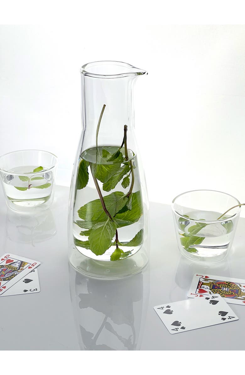 CLOUDNOLA Rocks Glasses & Carafe Set, Alternate, color, Clear