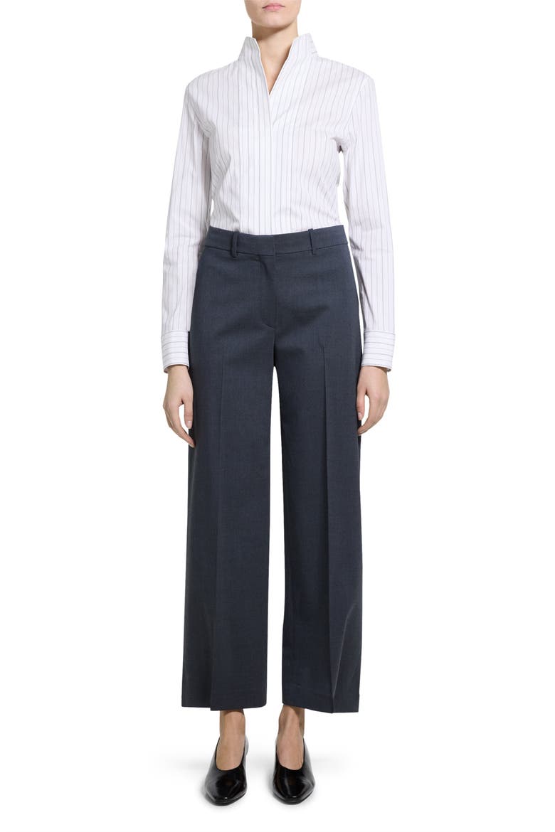 Stretch Wool Pants, Alternate, color, LAKE MELANGE