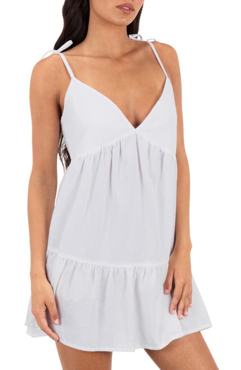 Tiered Cover-Up Minidress