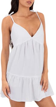 Hurley Tiered Cover-Up Minidress