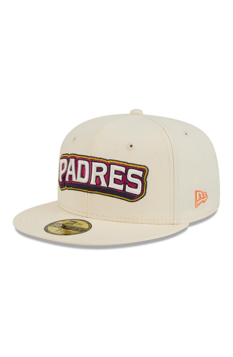 New Era Men's New Era Cream San Diego Padres 2026 City Connect 59FIFTY Fitted Hat, Alternate, color, Cream