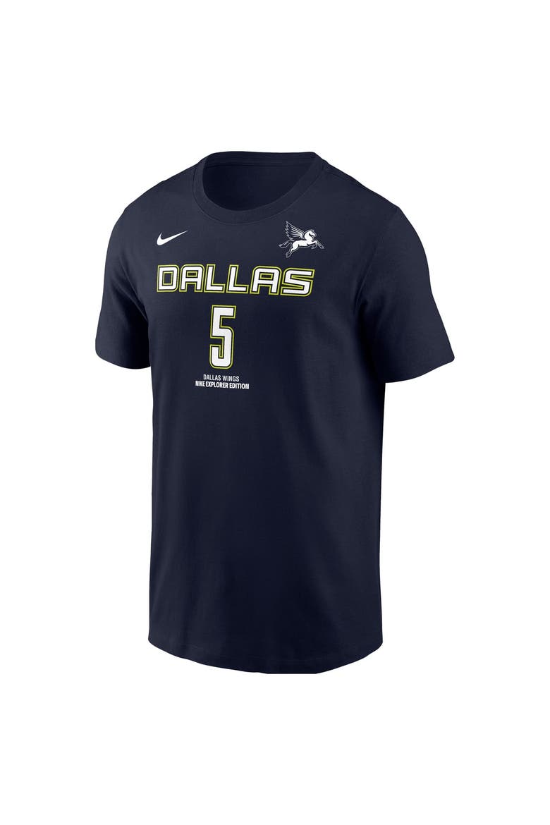 Men's Nike Paige Bueckers Navy Dallas Wings Name & Number T-Shirt, Alternate, color, Navy