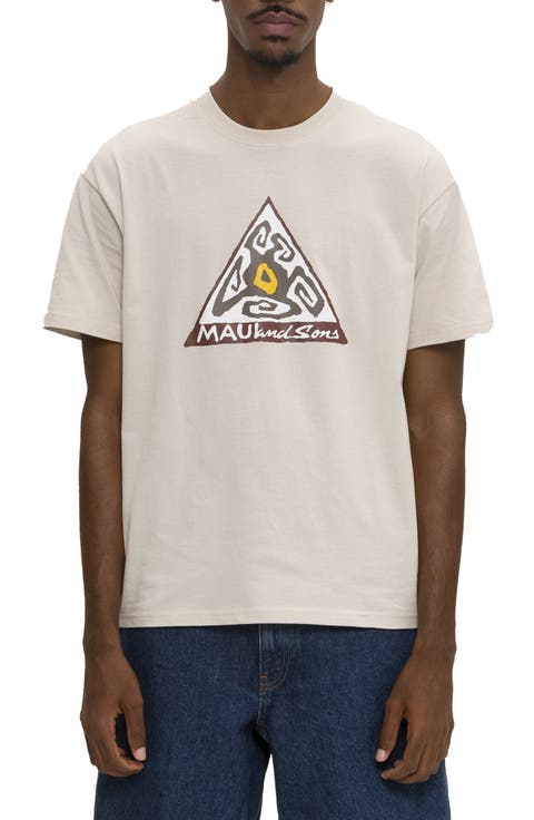 Infinity Triangle Graphic Print Cotton T-Shirt