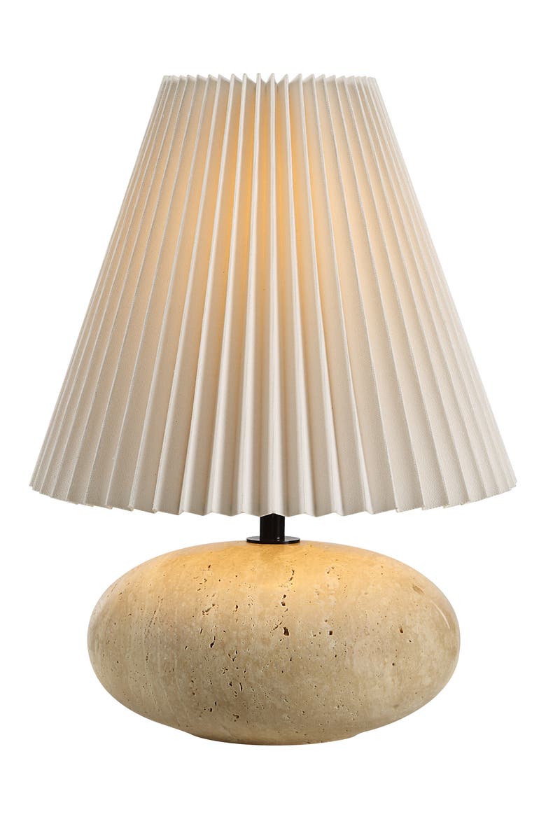 Noto Travertine Table Lamp, Alternate, color, NO COLOR
