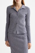 Scotch & Soda Textured Gingham Button-Up Shirt