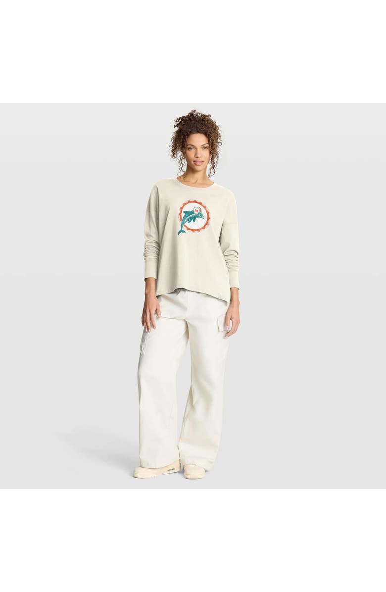 FANATICS Women's Fanatics Cream Miami Dolphins Dove Legacy Long Sleeve T-Shirt, Alternate, color, Cream