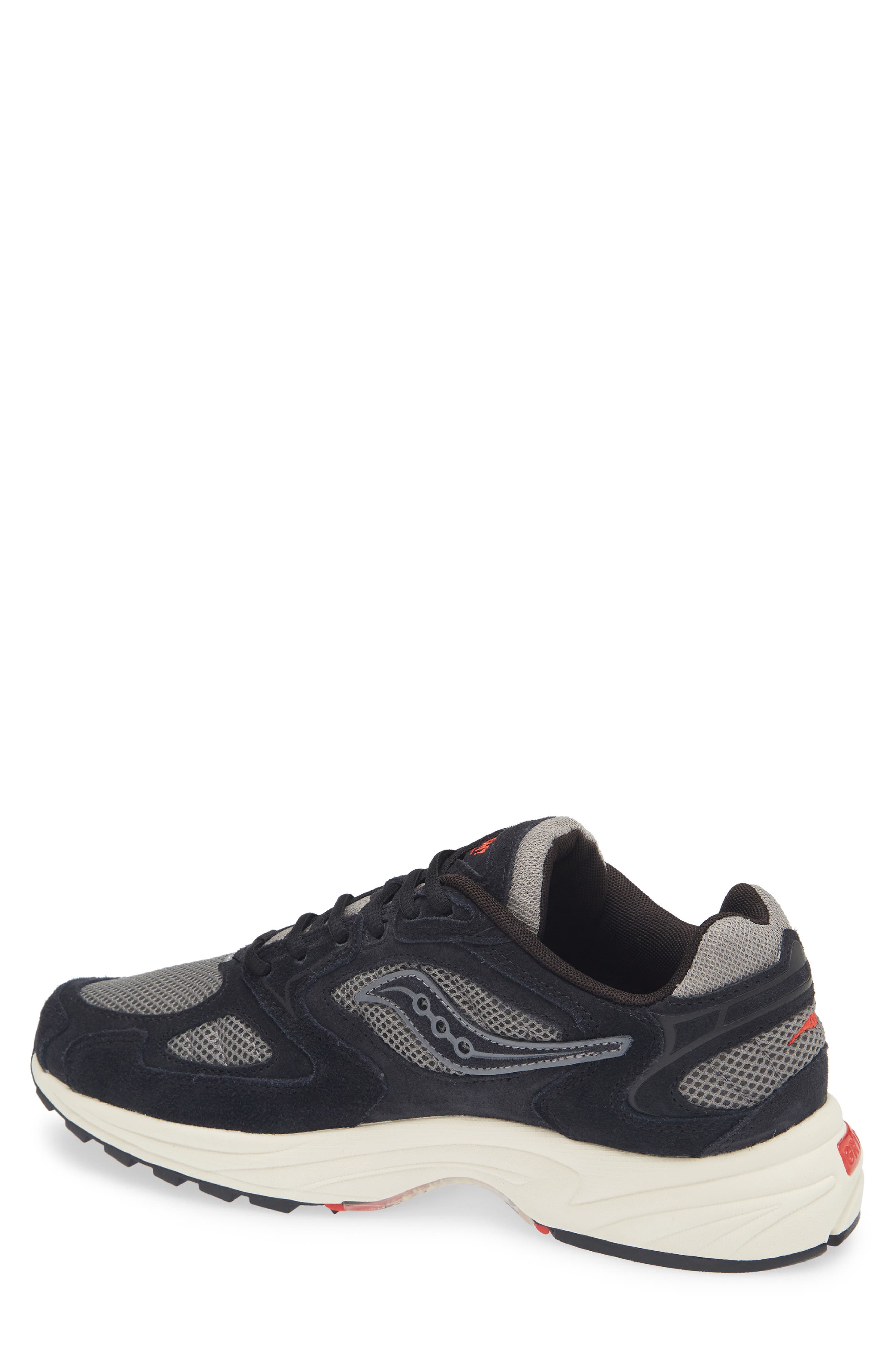 Grid Jazz 9 Sneaker, Alternate, color, BLACK/ FIRE RED