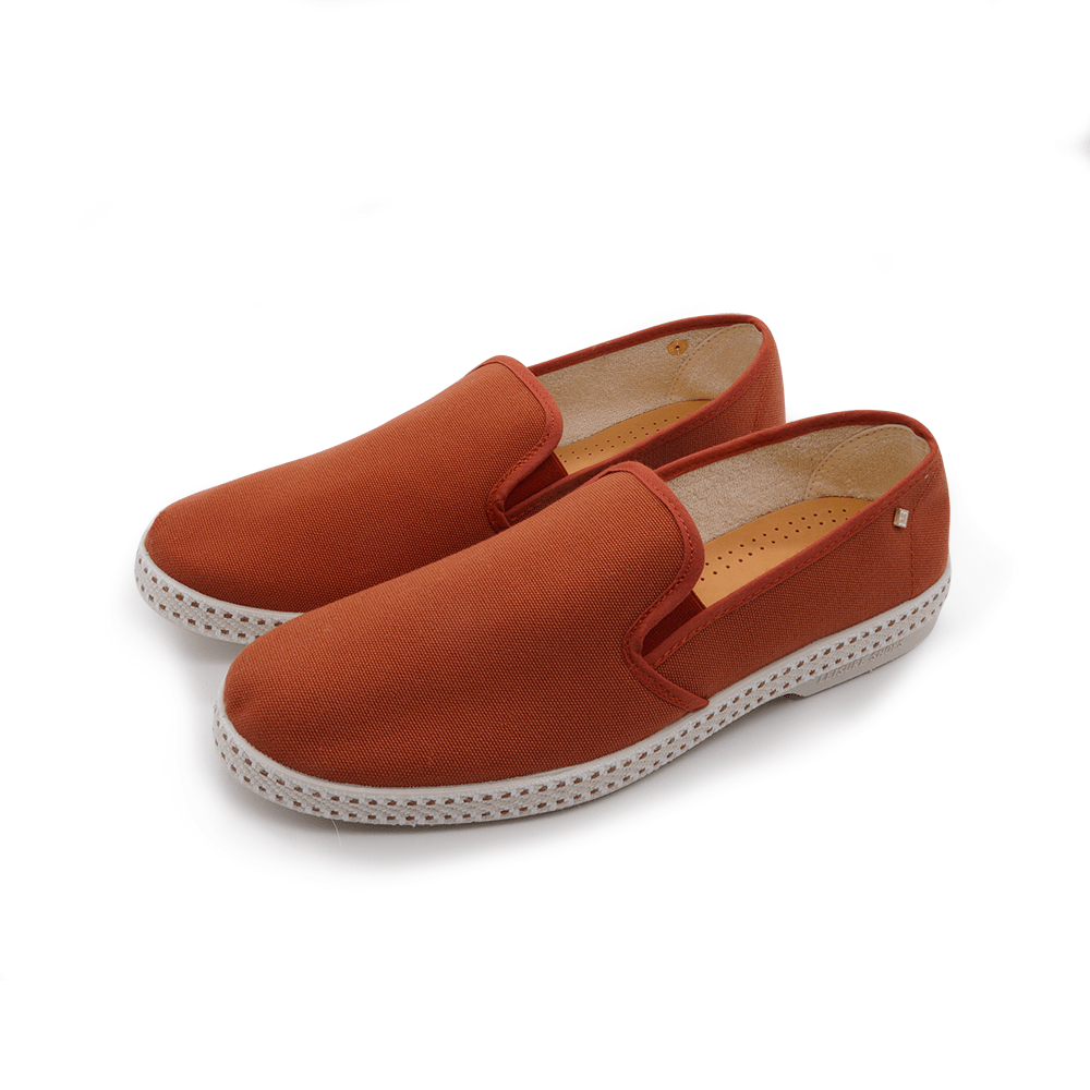 Classic Cotton Canvas Slip-On Loafer with Laces, Alternate, color, Terracotta