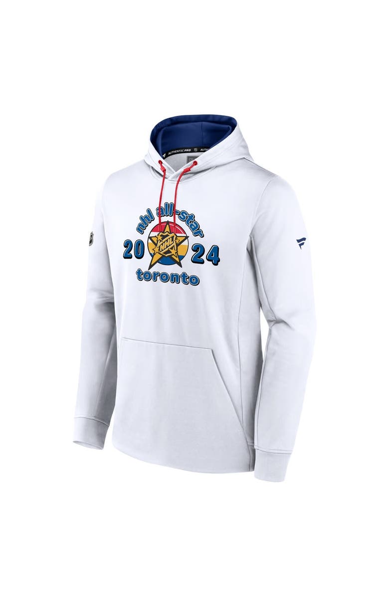 FANATICS Men's Fanatics Branded  White 2024 NHL All-Star Game Authentic Pro Fleece Pullover Hoodie, Alternate, color, 