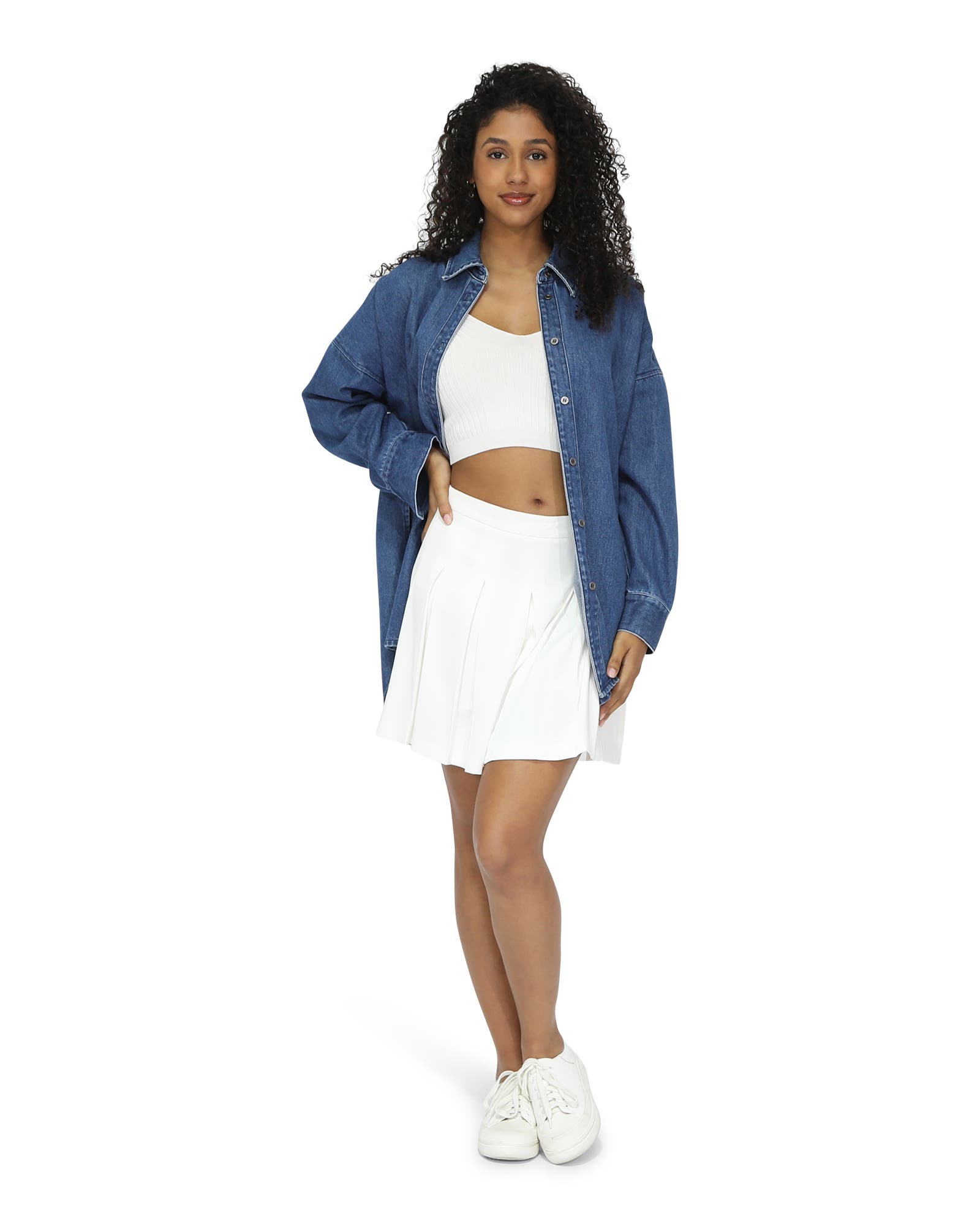 Into Him Oversized Denim Shirt - image 4