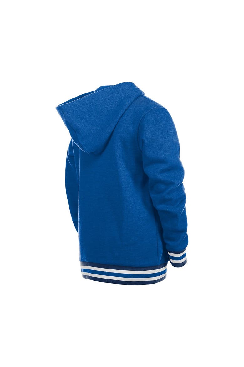 Youth New Era Royal Toronto Blue Jays Knit Trim Pullover Hoodie, Alternate, color, Royal