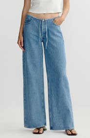 DL1961 Sienna Drawstring Low Rise Relaxed Wide Leg Jeans