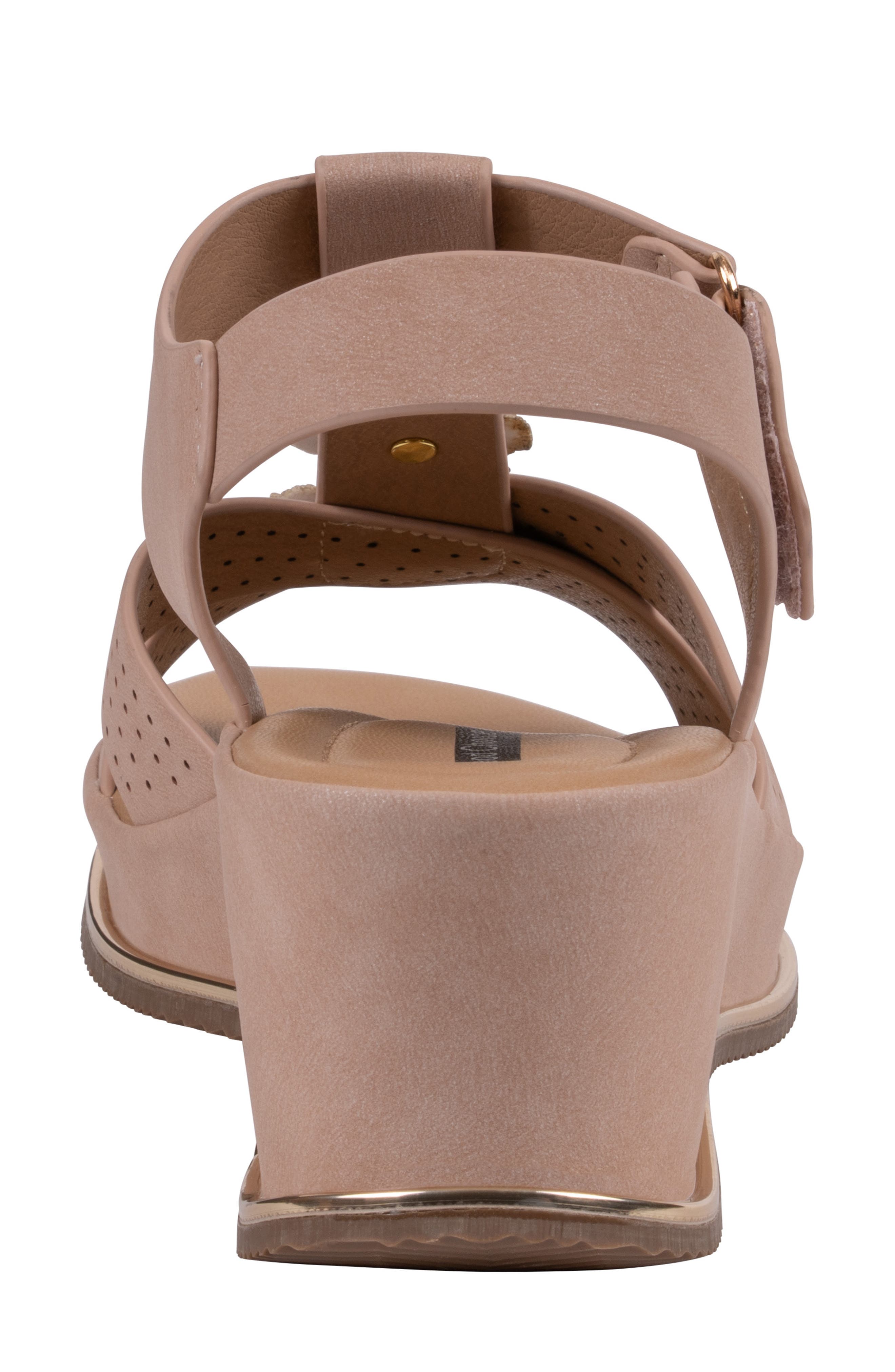 GOOD CHOICE NEW YORK Miko Wedge Sandal, Alternate, color, Blush