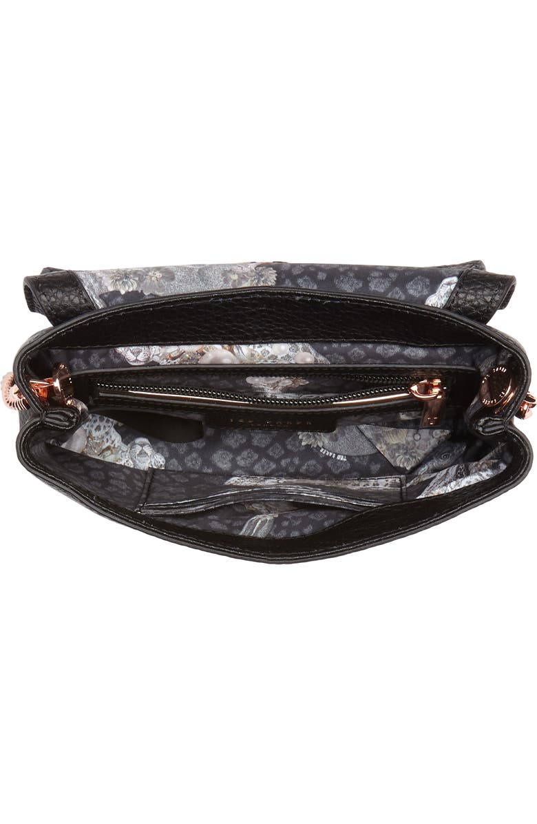 Ted Baker London Bow Leather Crossbody Bag, Alternate, color,