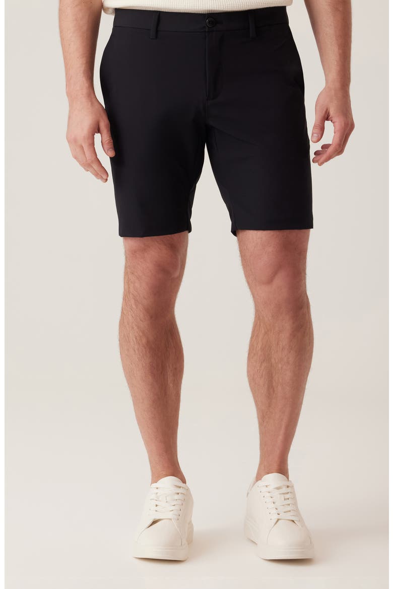 Oasis SST Techno Sateen Bermuda Shorts, Main, color, BLACK
